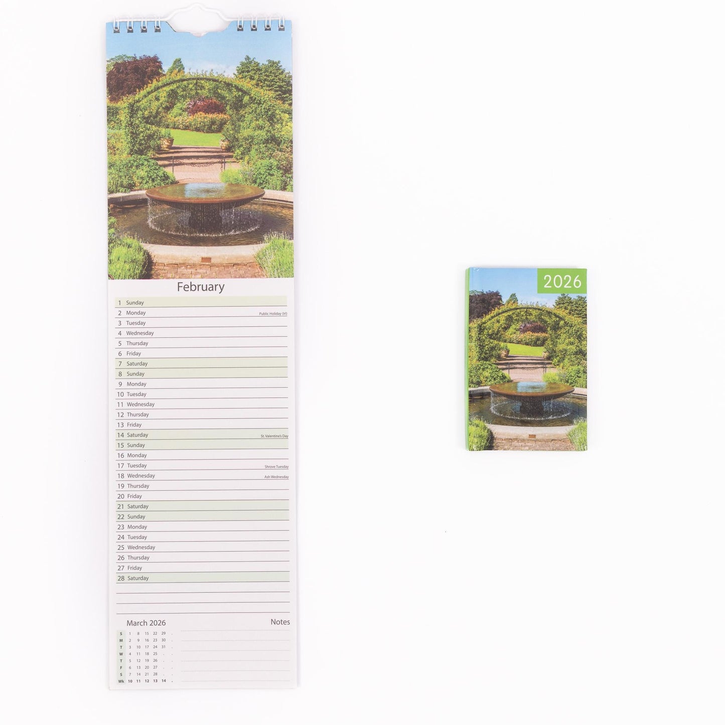 2026 Slim Calendar & Diary Set Planner Spiral Cats Dogs Flowers Garden Scenes Etsy