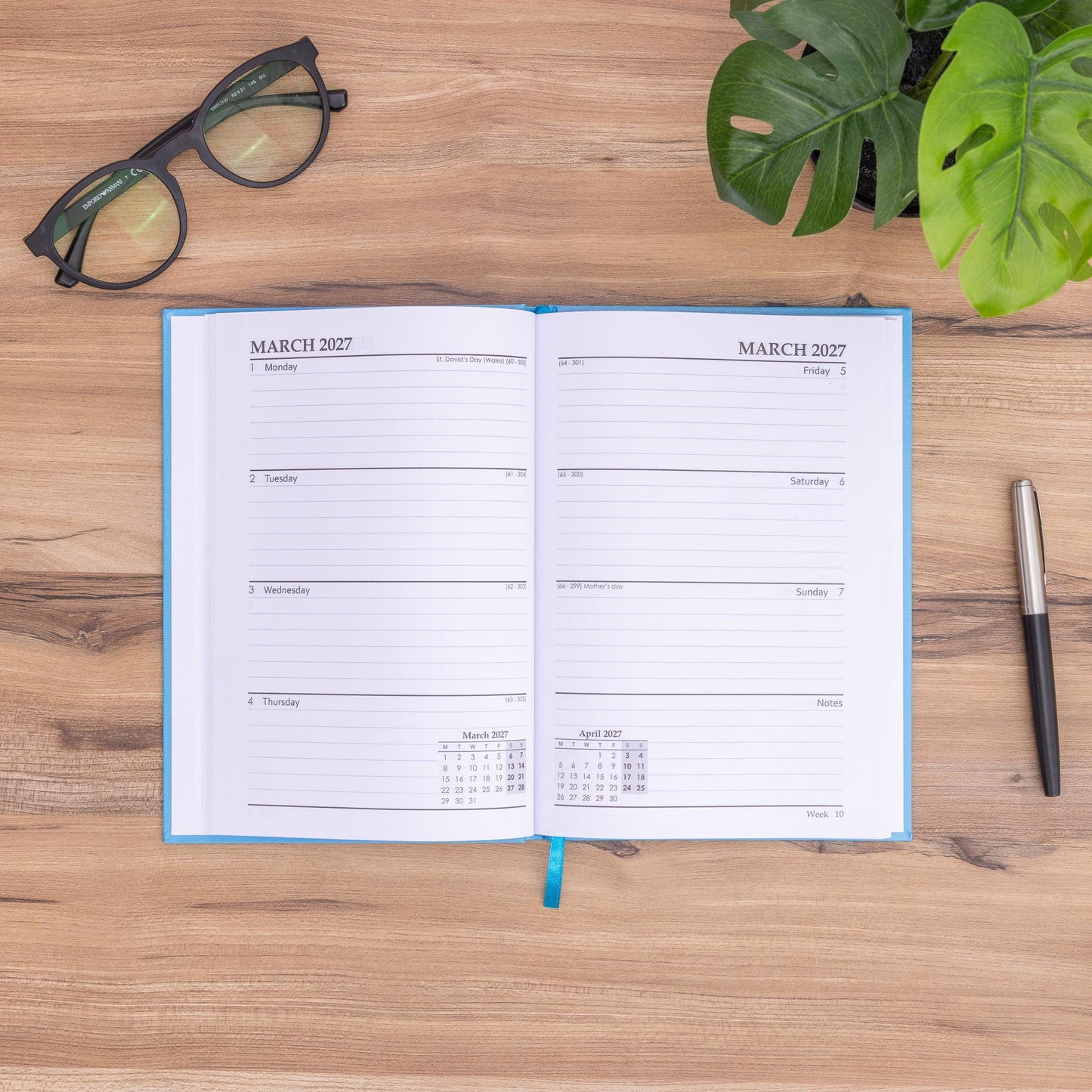 2027 Diary A5 Week To View Full Year Planner Desk Hardback FULL 2027 YEAR Etsy