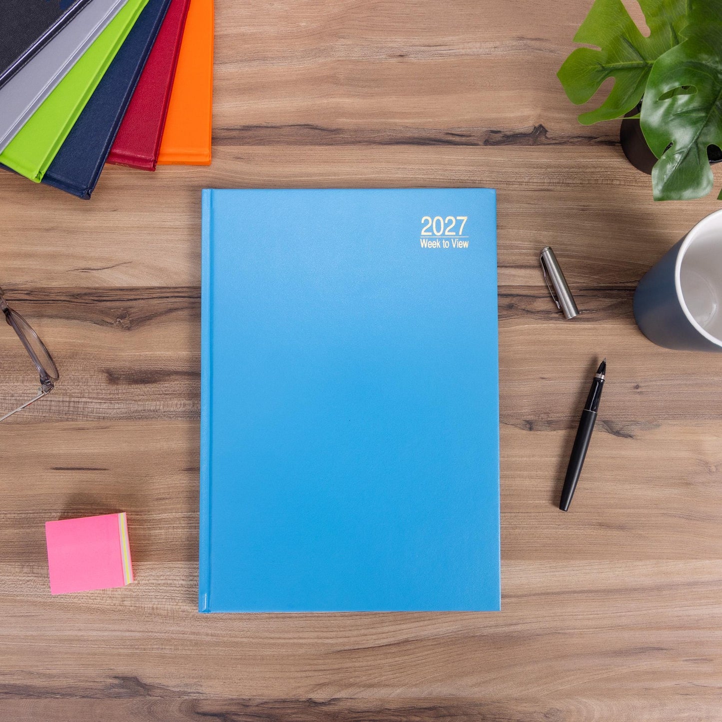 2027 Diary A4 Week To View Full Year Planner Desk Hardback Early Edition Etsy