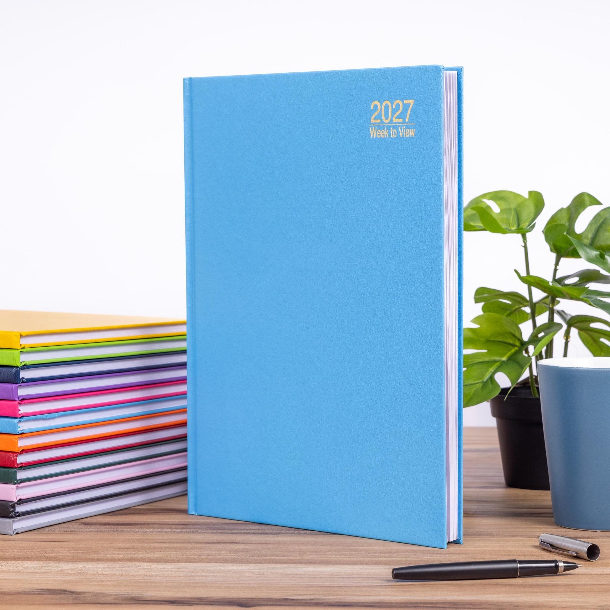 2027 Diary A4 Week To View Full Year Planner Desk Hardback Early Edition Etsy