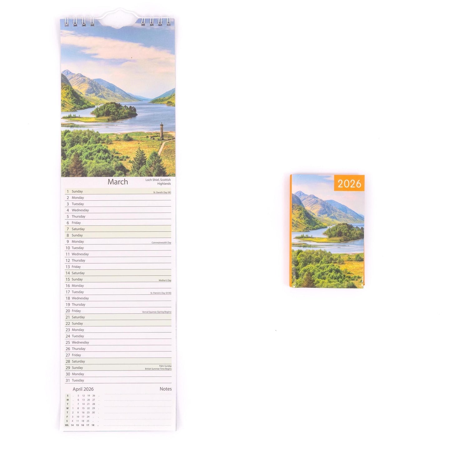 2026 Slim Calendar & Diary Set Planner Spiral Cats Dogs Flowers Garden Scenes Etsy