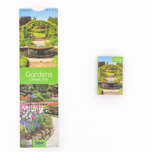 2026 Slim Calendar & Diary Set Planner Spiral Cats Dogs Flowers Garden Scenes Etsy