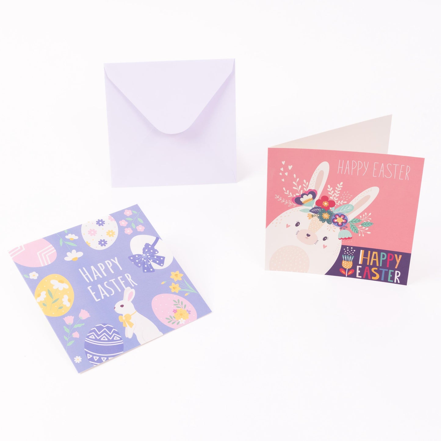 10 Easter Cards Open Easter Card Religious Bunny Daffodils Flowers Greetings Etsy