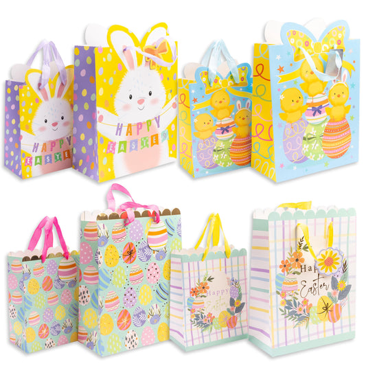 8 Easter Gift Bags Tag 2 Mixed Sizes Treat Bag Sweet Chocolates Wrapping Tag Etsy