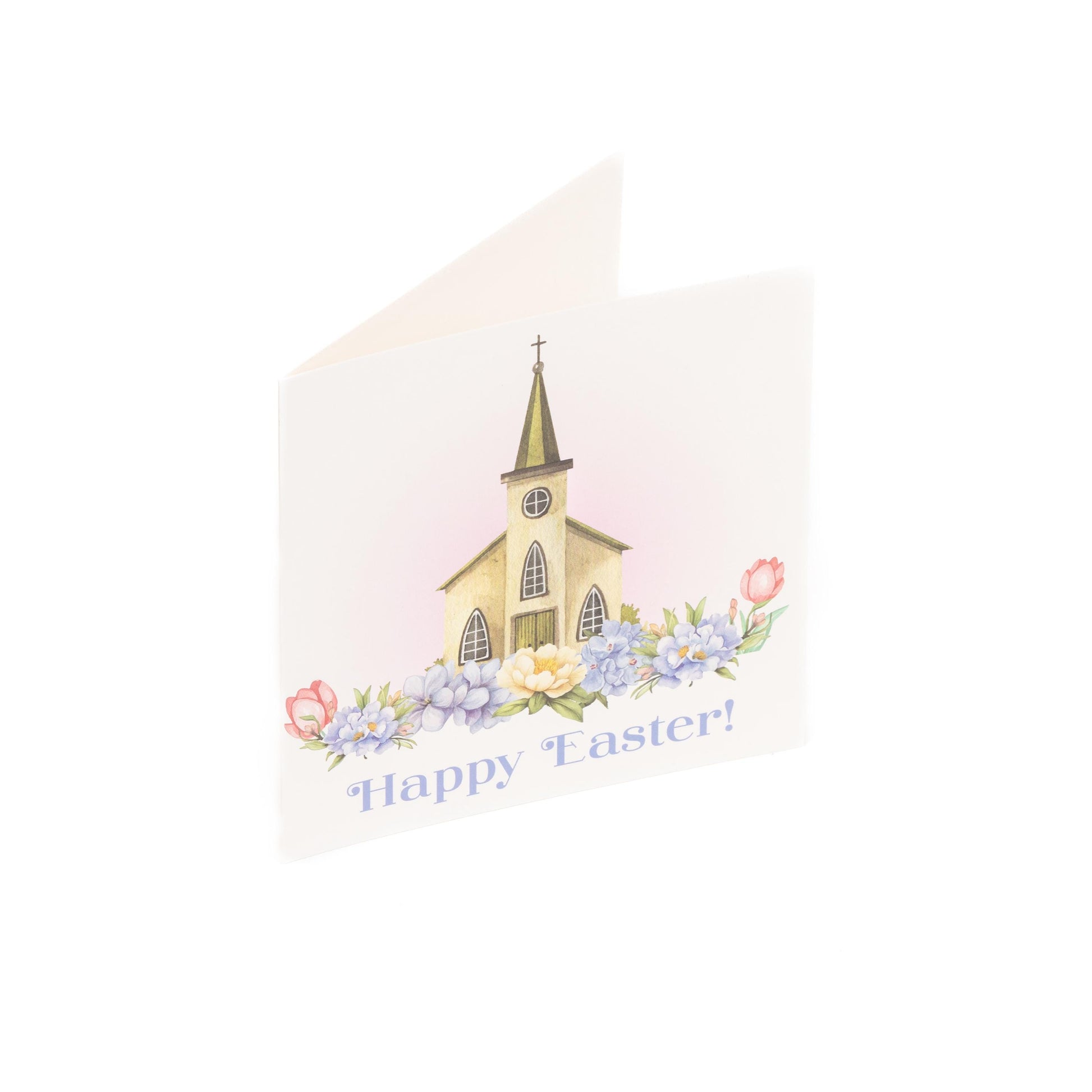 10 Easter Cards Open Easter Card Religious Bunny Daffodils Flowers Greetings Etsy