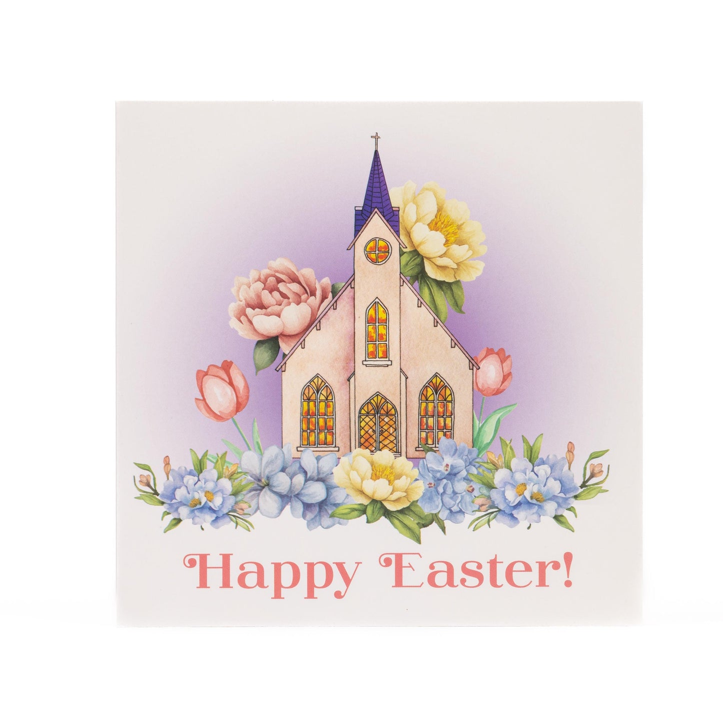 10 Easter Cards Open Easter Card Religious Bunny Daffodils Flowers Greetings Etsy