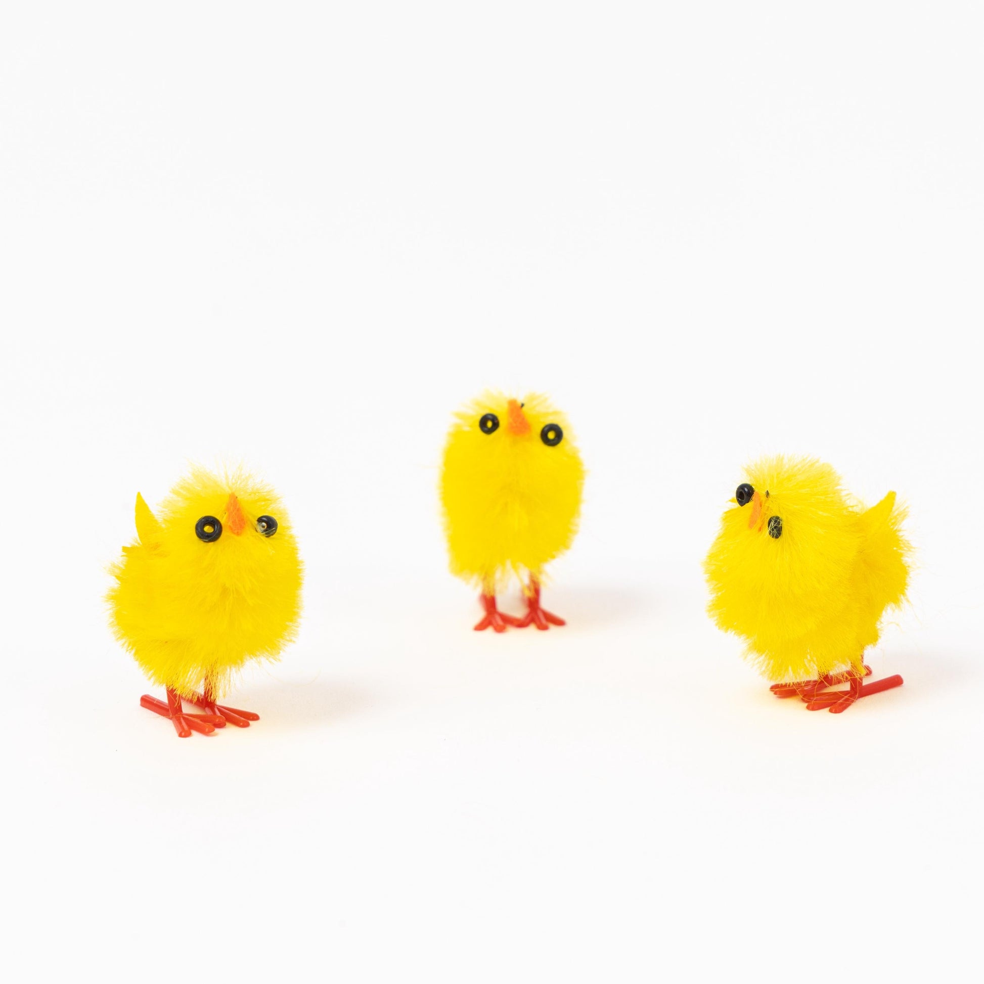 60 Easter Chicks Plush Mini Yellow Bonnet Hat Craft Kids Egg Hamper Decorations Etsy