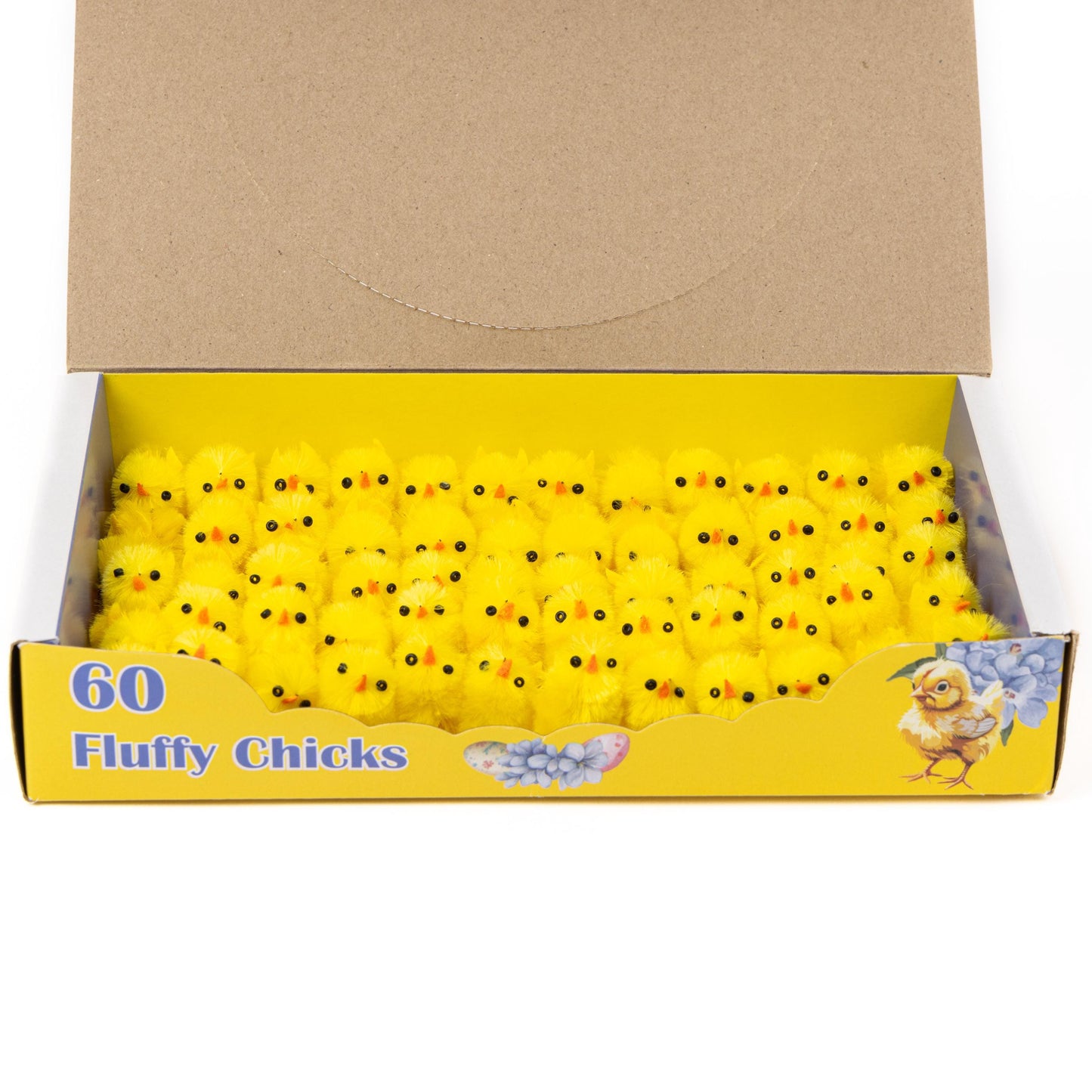 60 Easter Chicks Plush Mini Yellow Bonnet Hat Craft Kids Egg Hamper Decorations Etsy
