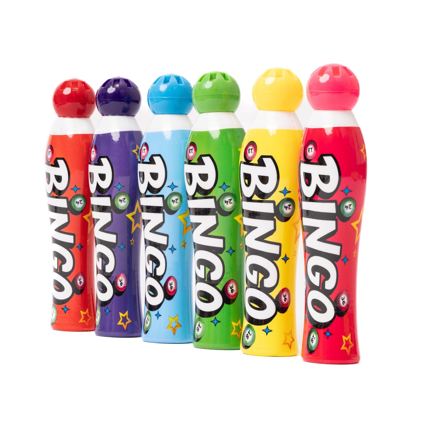6 Bingo Dabbers Large Felt Markers Mixed Pens Ticket Dobbers Different Colours Etsy