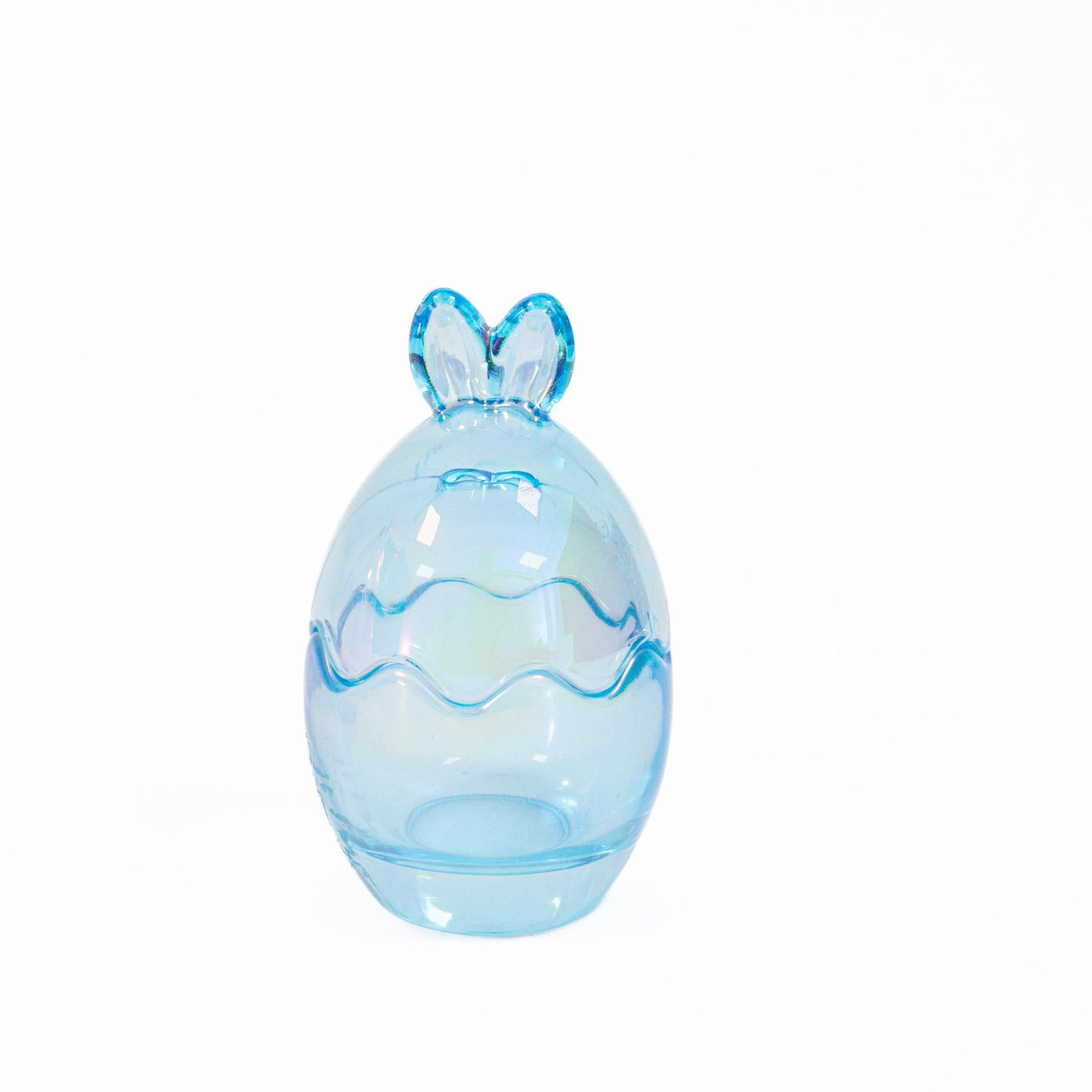 3 Easter Bunny Sweets Jars Set Colourful Glass Candy Holders Rabbit Ears Etsy