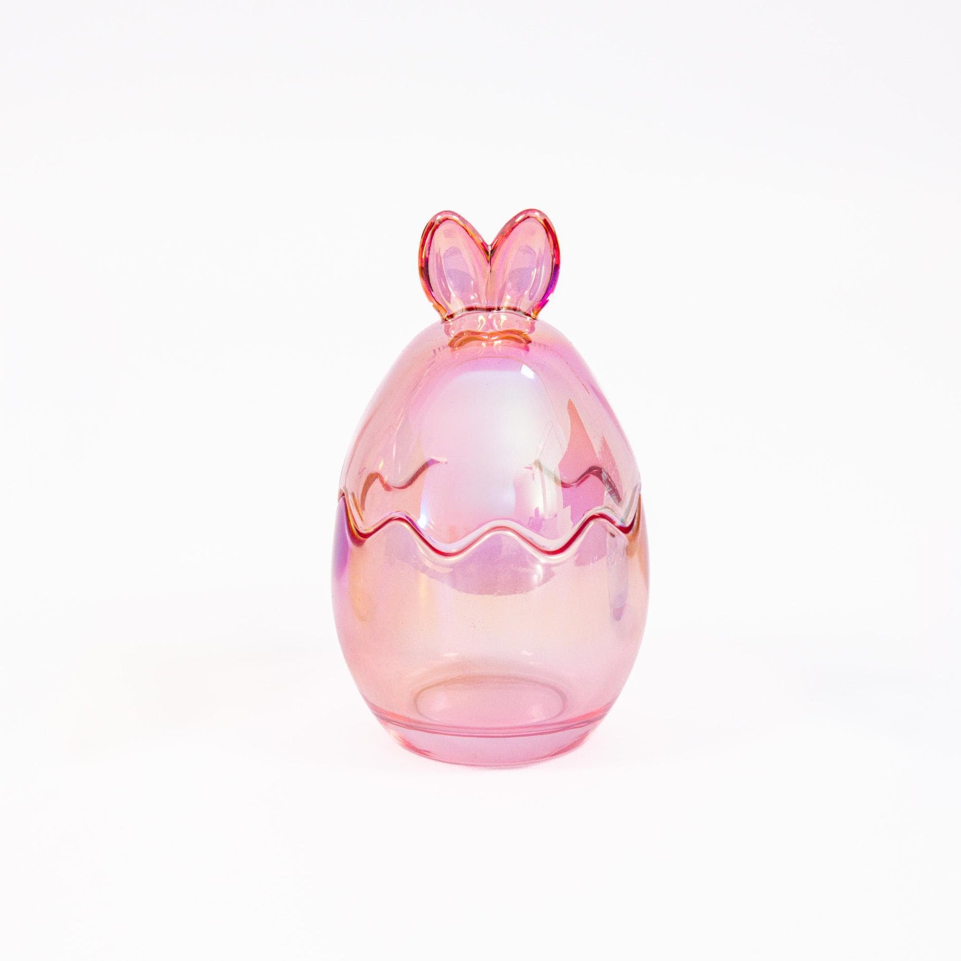 3 Easter Bunny Sweets Jars Set Colourful Glass Candy Holders Rabbit Ears Etsy