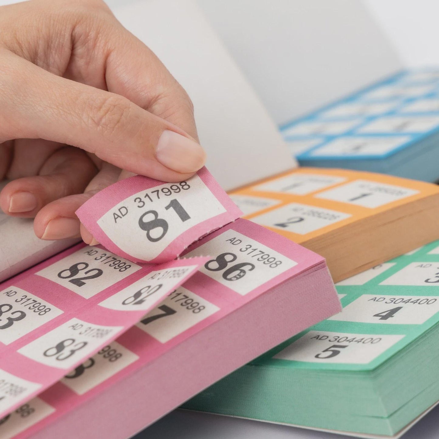 2 Books of 1-500 Cloakroom Raffle Tombola Draw Tickets Numbered Mixed colours Etsy