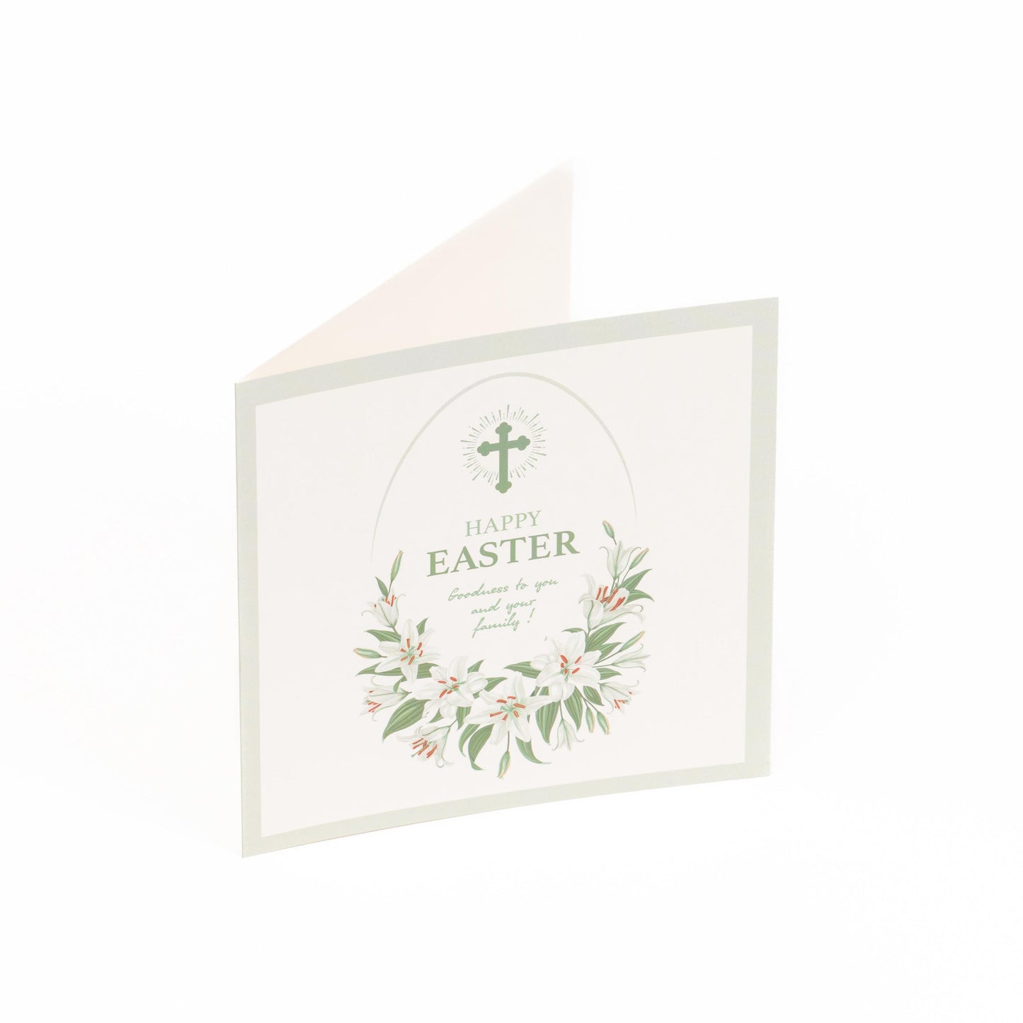10 Easter Cards Open Easter Card Religious Bunny Daffodils Flowers Greetings Etsy