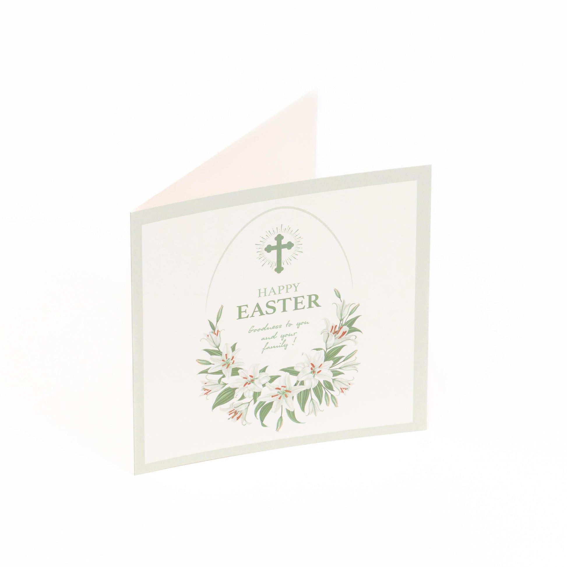 10 Easter Cards Open Easter Card Religious Bunny Daffodils Flowers Greetings Etsy