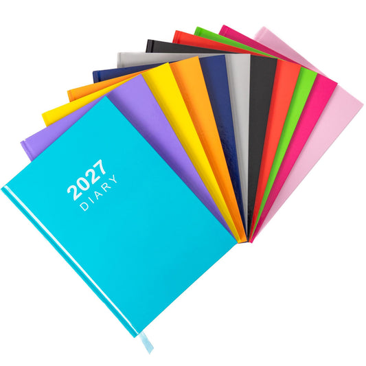 2027 Diary A5 Week to view Full Year Office Organiser Planner Hardback Diaries Etsy
