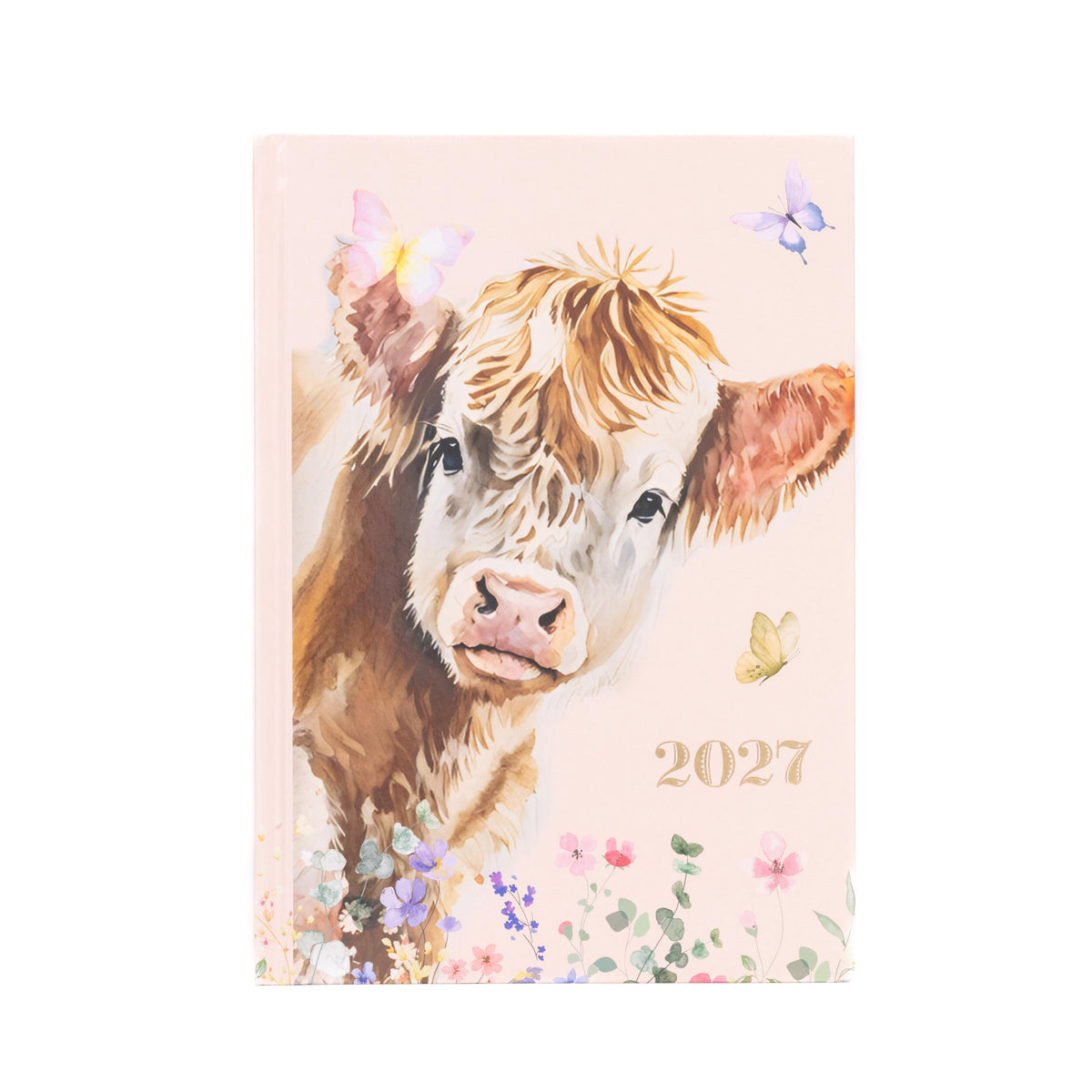 2027 Diary A5 Week to View 2026 Diaries Year Organiser Calendar Highland Cow Etsy
