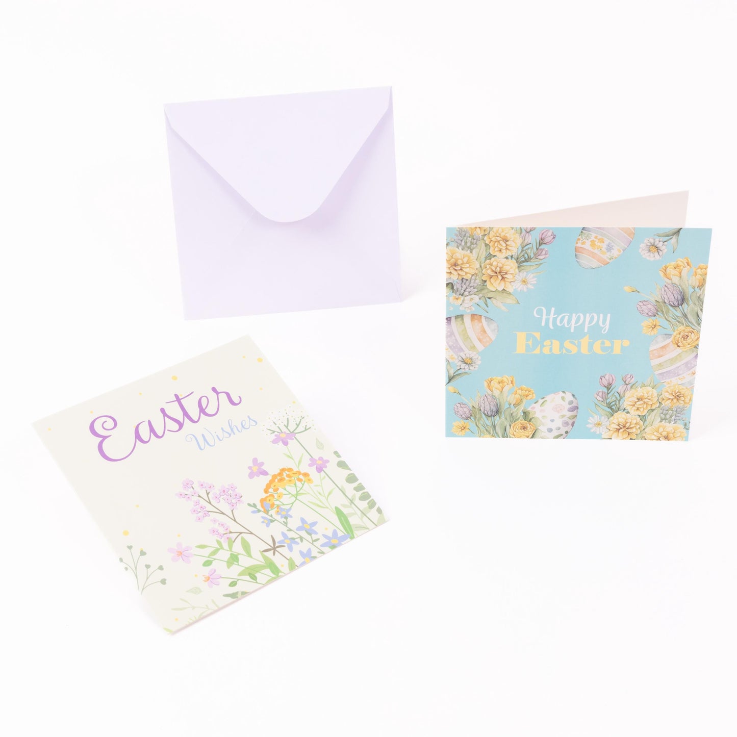 10 Easter Cards Open Easter Card Religious Bunny Daffodils Flowers Greetings Etsy