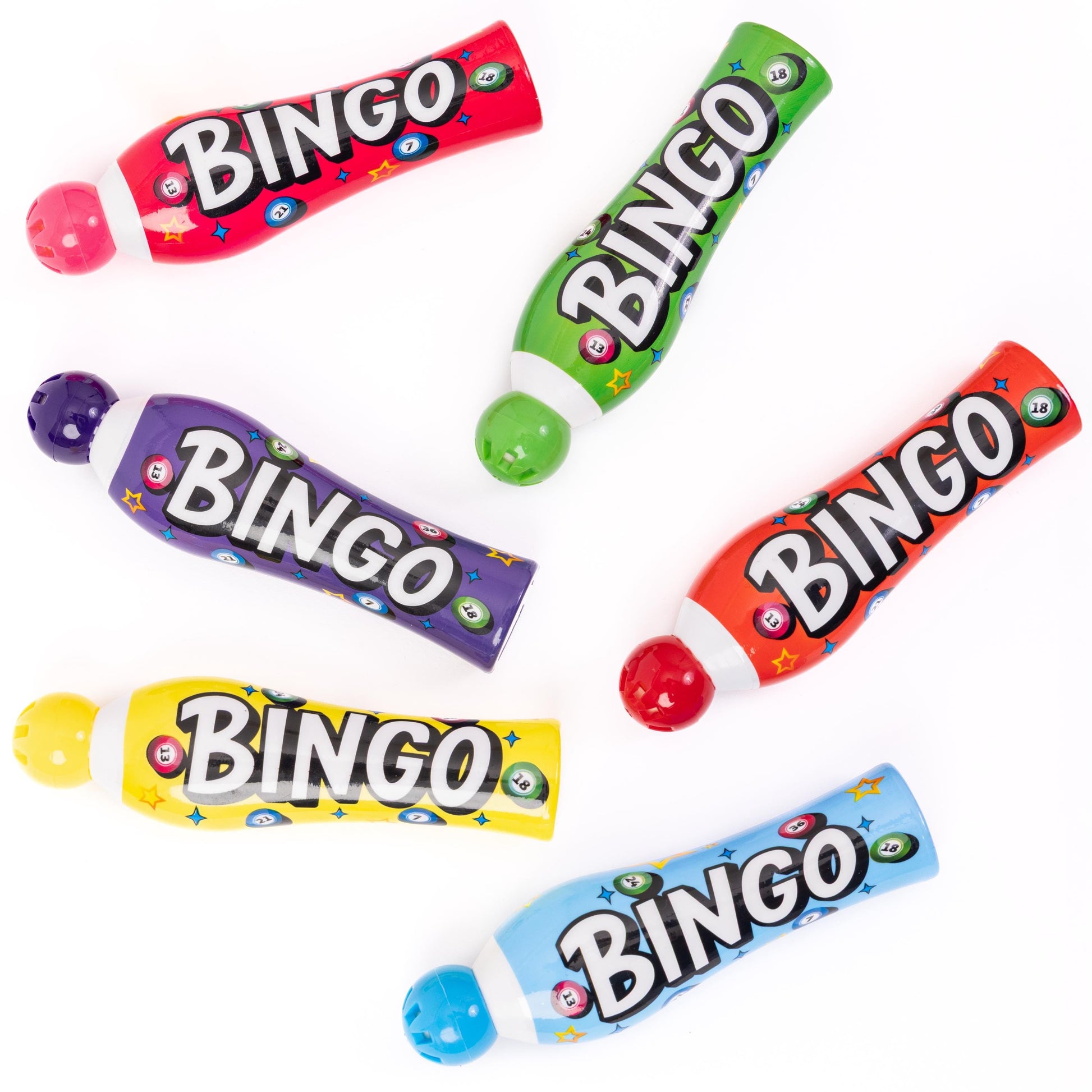 6 Bingo Dabbers Large Felt Markers Mixed Pens Ticket Dobbers Different Colours Etsy