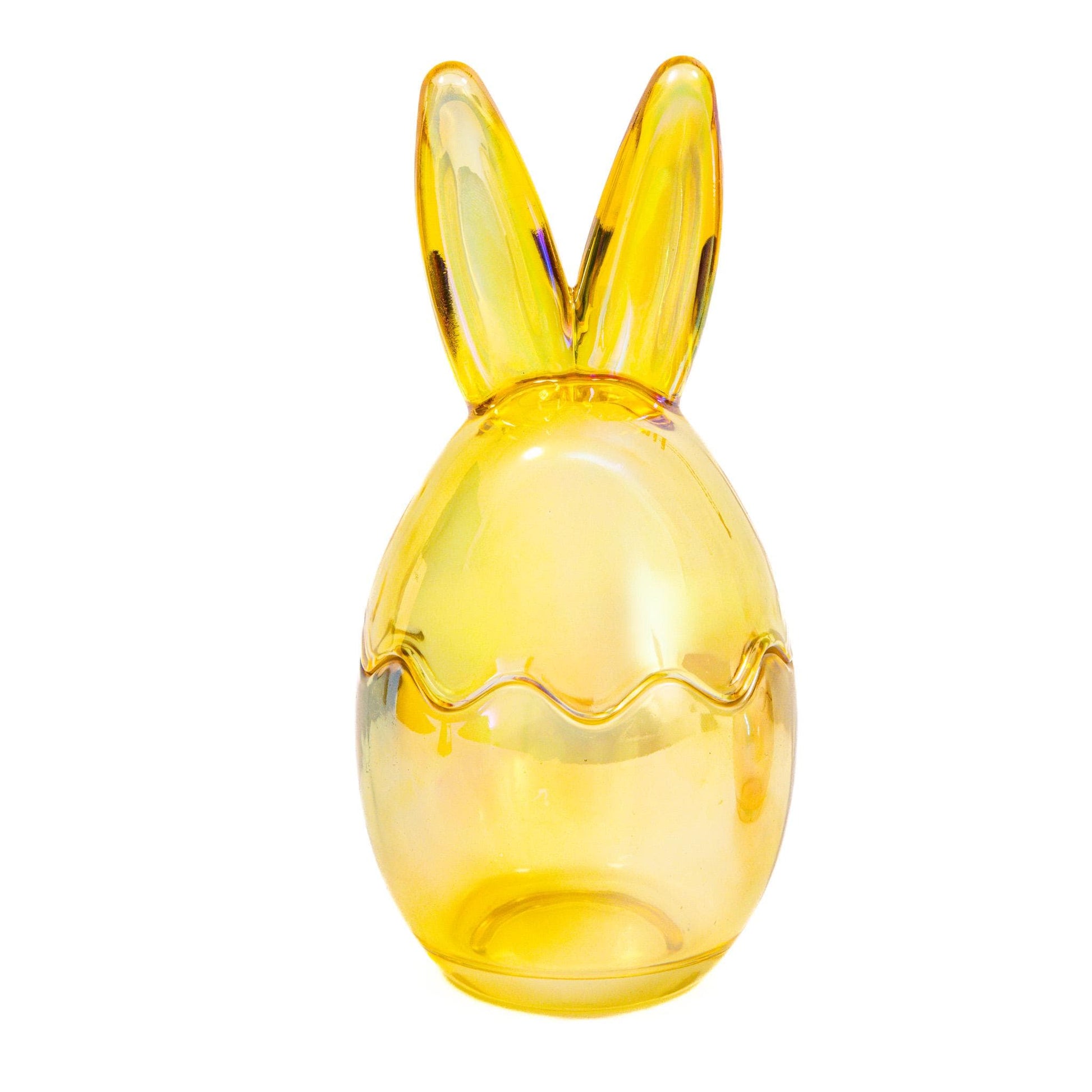 3 Easter Bunny Sweets Jars Set Colourful Glass Candy Holders Rabbit Ears Etsy