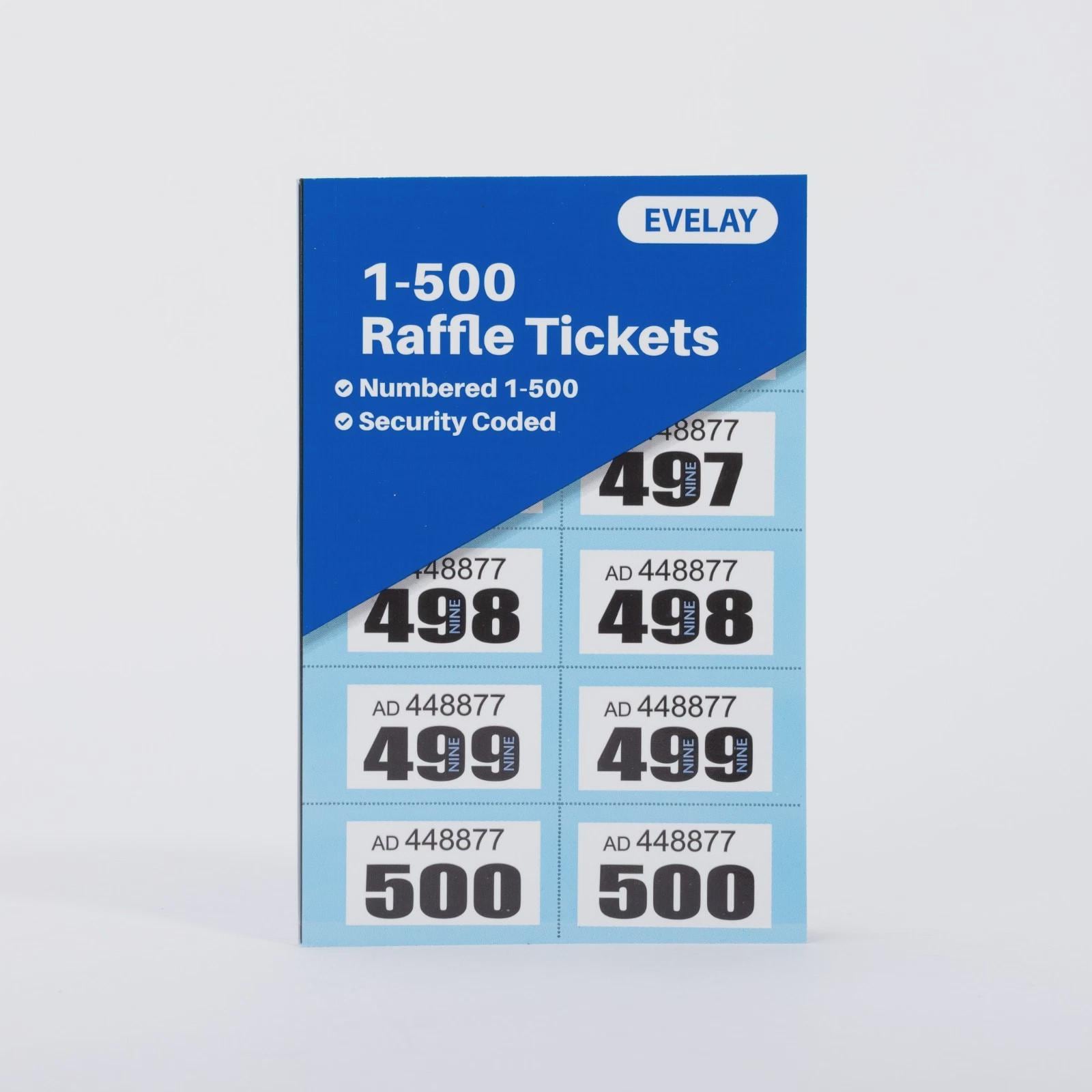 2 Books of 1-500 Cloakroom Raffle Tombola Draw Tickets Numbered Mixed colours Etsy