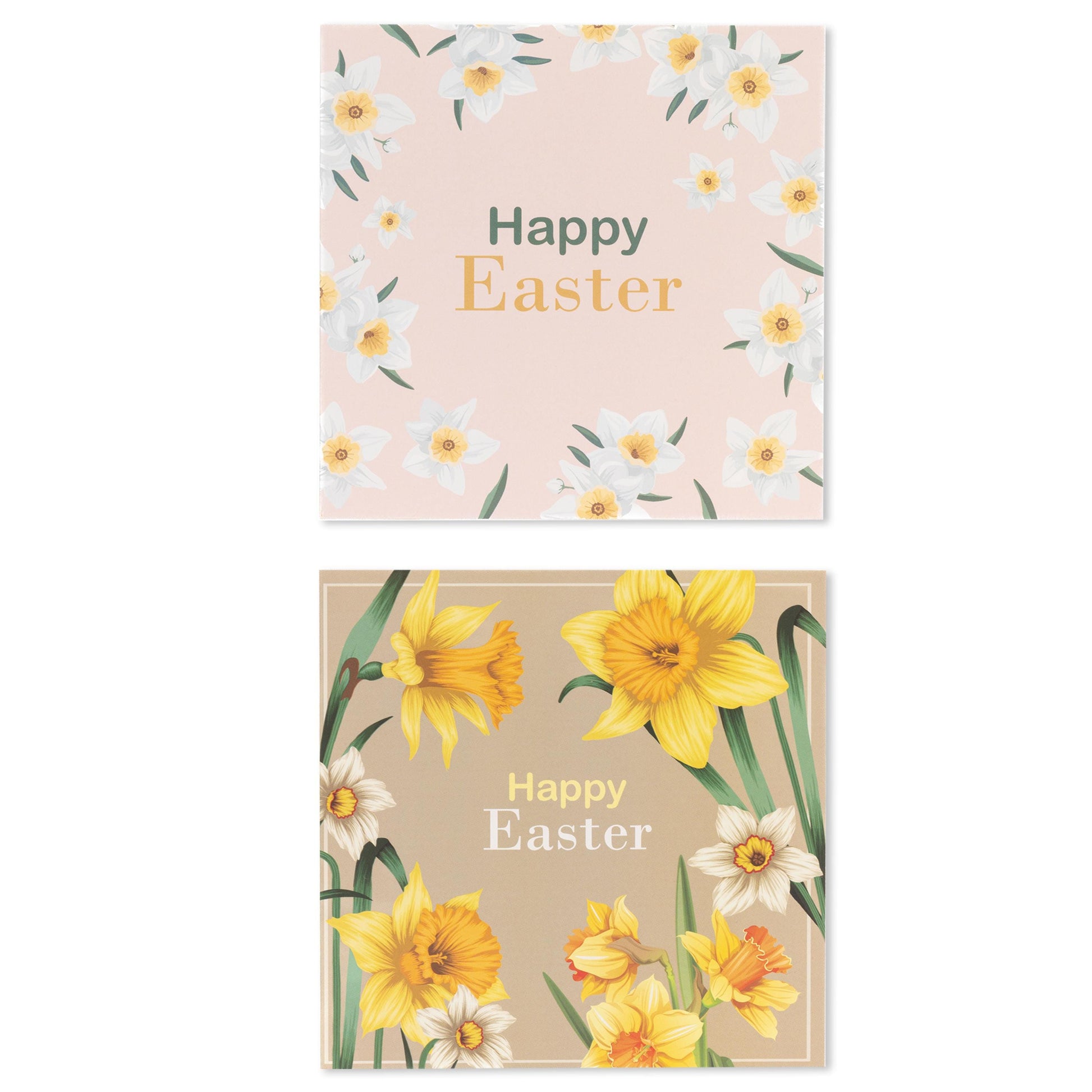 10 Easter Cards Open Easter Card Religious Bunny Daffodils Flowers Greetings Etsy
