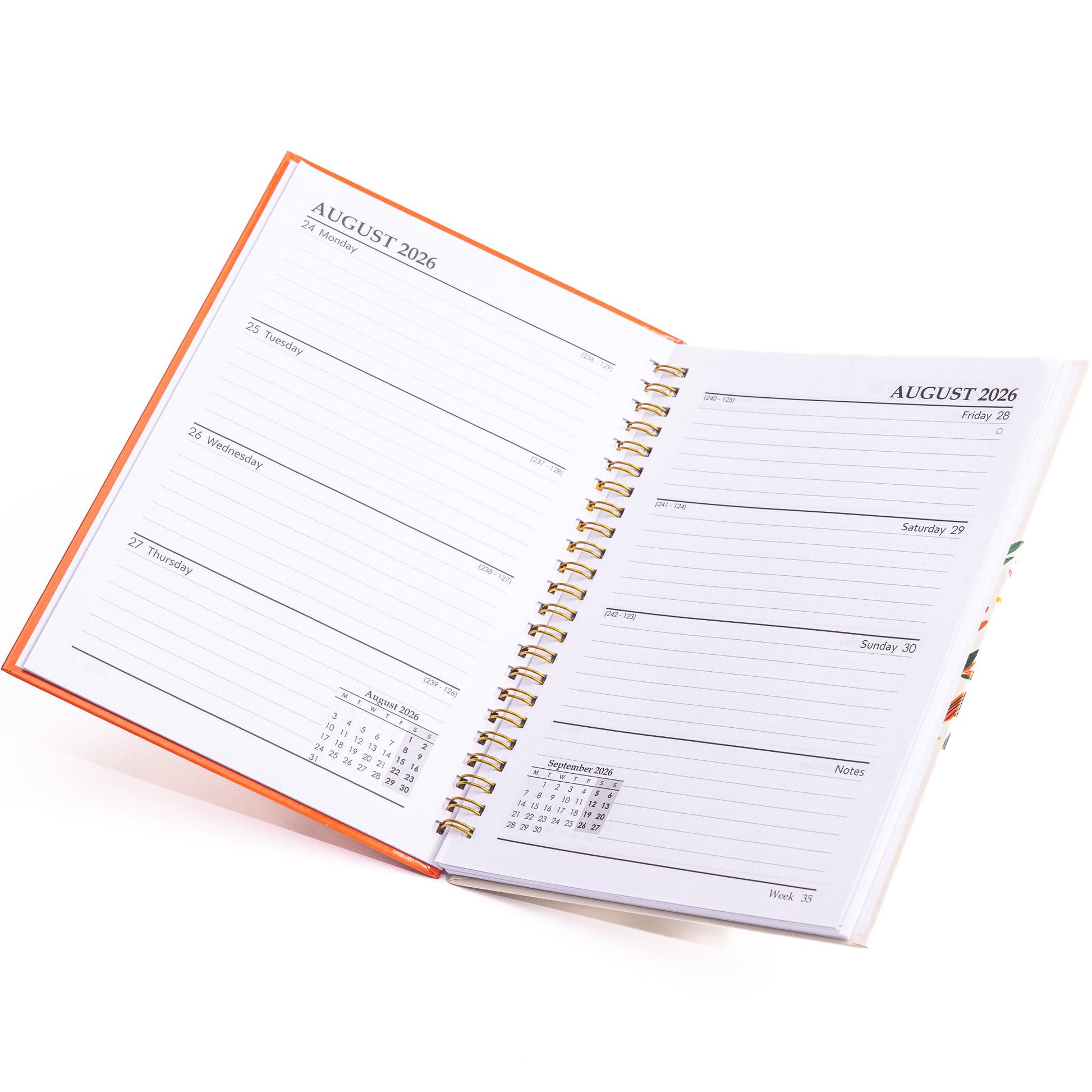 2026-2027 Academic Diary A5 Spiral Week to view School Office Mid Year Hardback Etsy