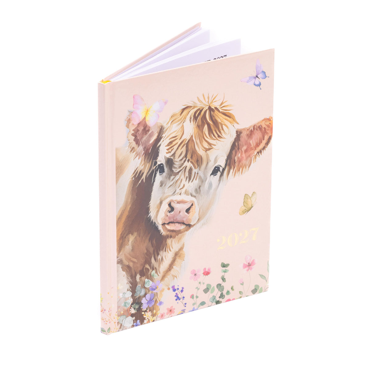 2027 Diary A5 Week to View 2026 Diaries Year Organiser Calendar Highland Cow Etsy