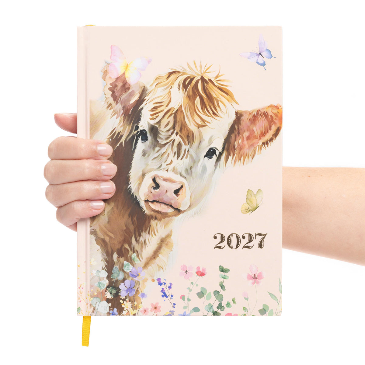 2027 Diary A5 Week to View 2026 Diaries Year Organiser Calendar Highland Cow Etsy