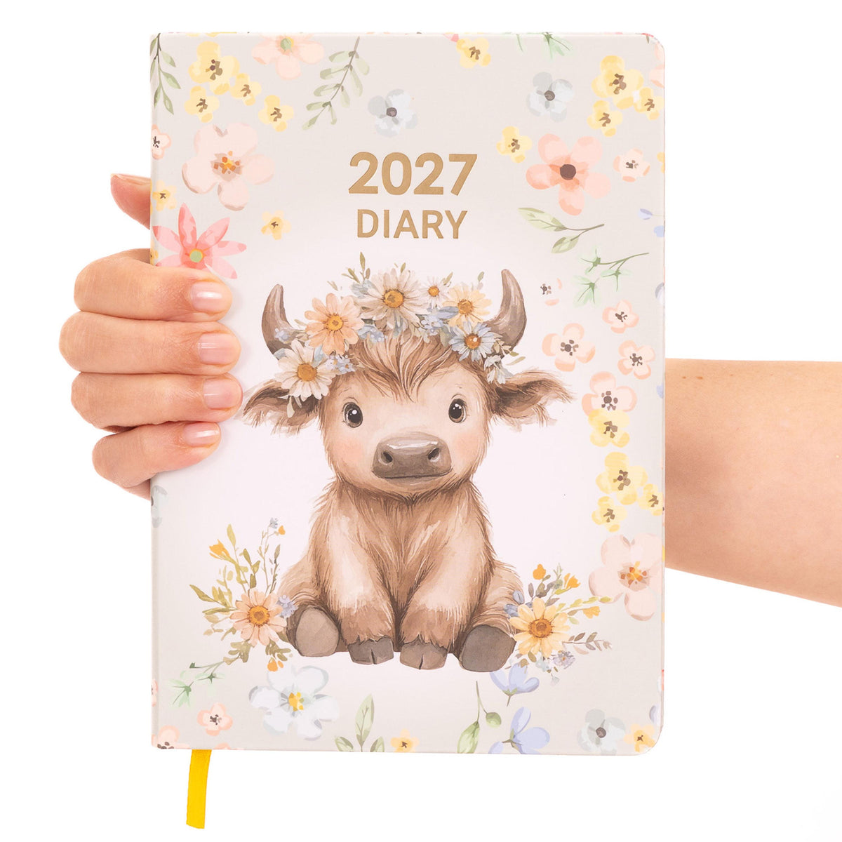 2027 Diary A5 Day to Page Full Year Planner Desk Hardback Luxury Printed Edge Etsy