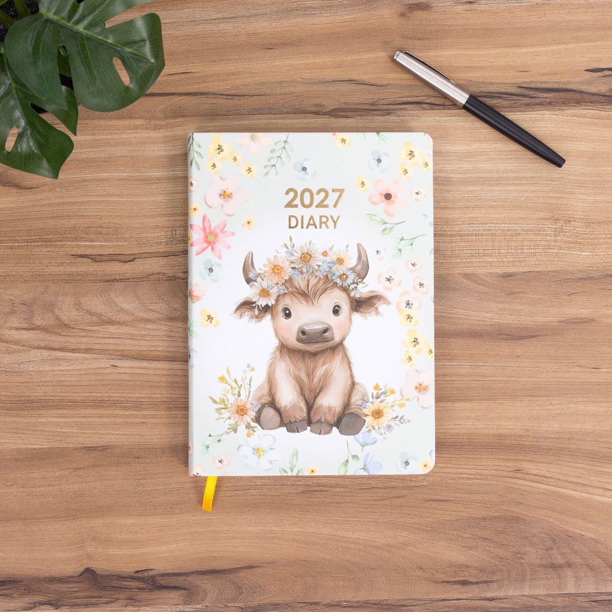 2027 Diary A5 Day to Page Full Year Planner Desk Hardback Luxury Printed Edge Etsy