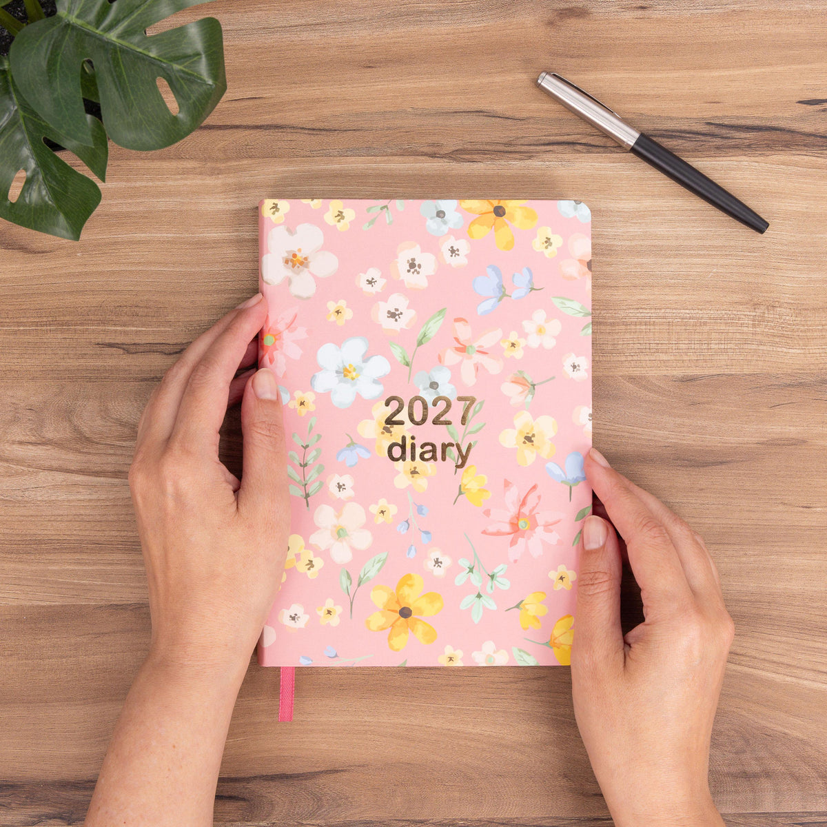 2027 Diary A5 Day to Page Full Year Planner Desk Hardback Luxury Printed Edge Etsy