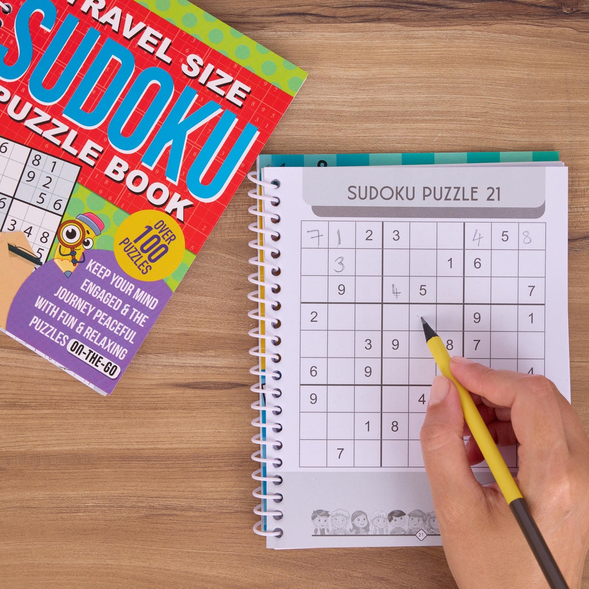 2 Sudoku Books Spiral Bound Puzzle Adults Travel Size over 200 Puzzles Etsy