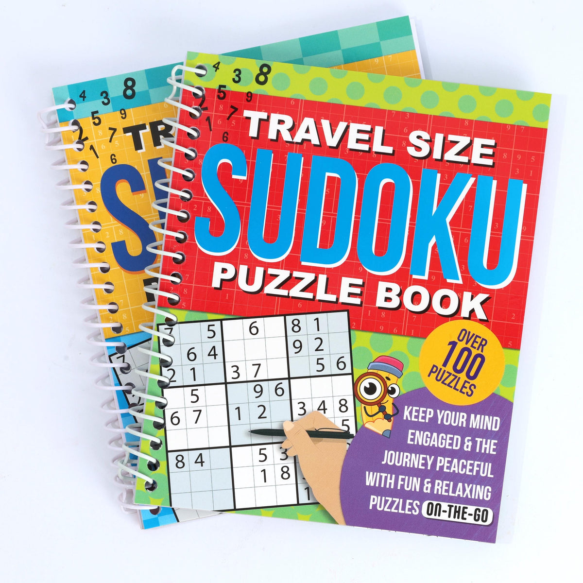 2 Sudoku Books Spiral Bound Puzzle Adults Travel Size over 200 Puzzles Etsy