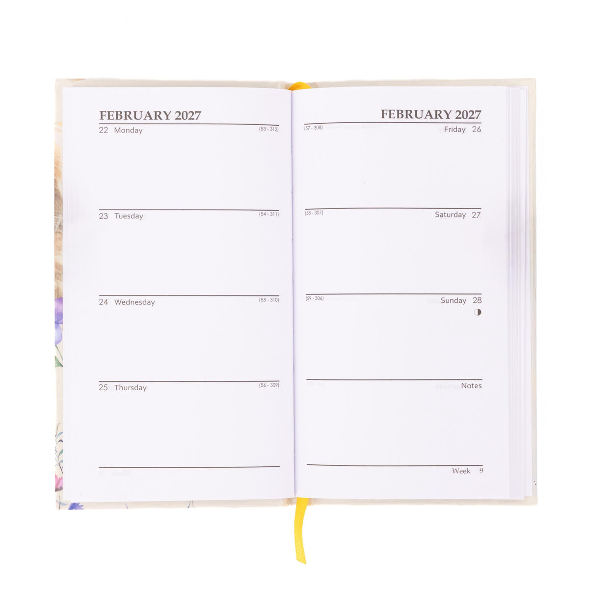 2027 Slim Week to View Diary with Pen Gift Set (Unruled Pages) Etsy