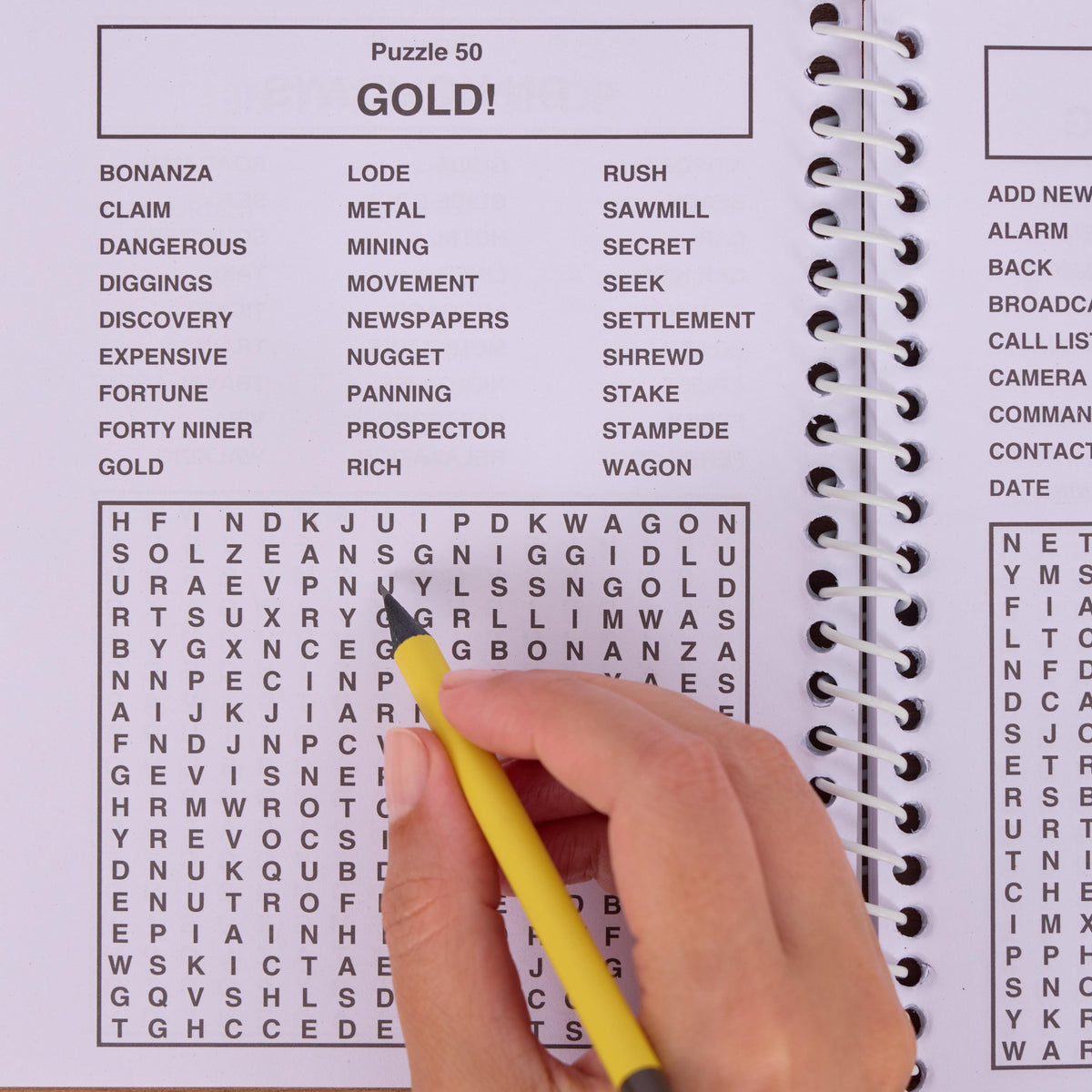 2 Word Search Books Spiral Bound Puzzle Adults Travel Size over 200 Puzzles Etsy