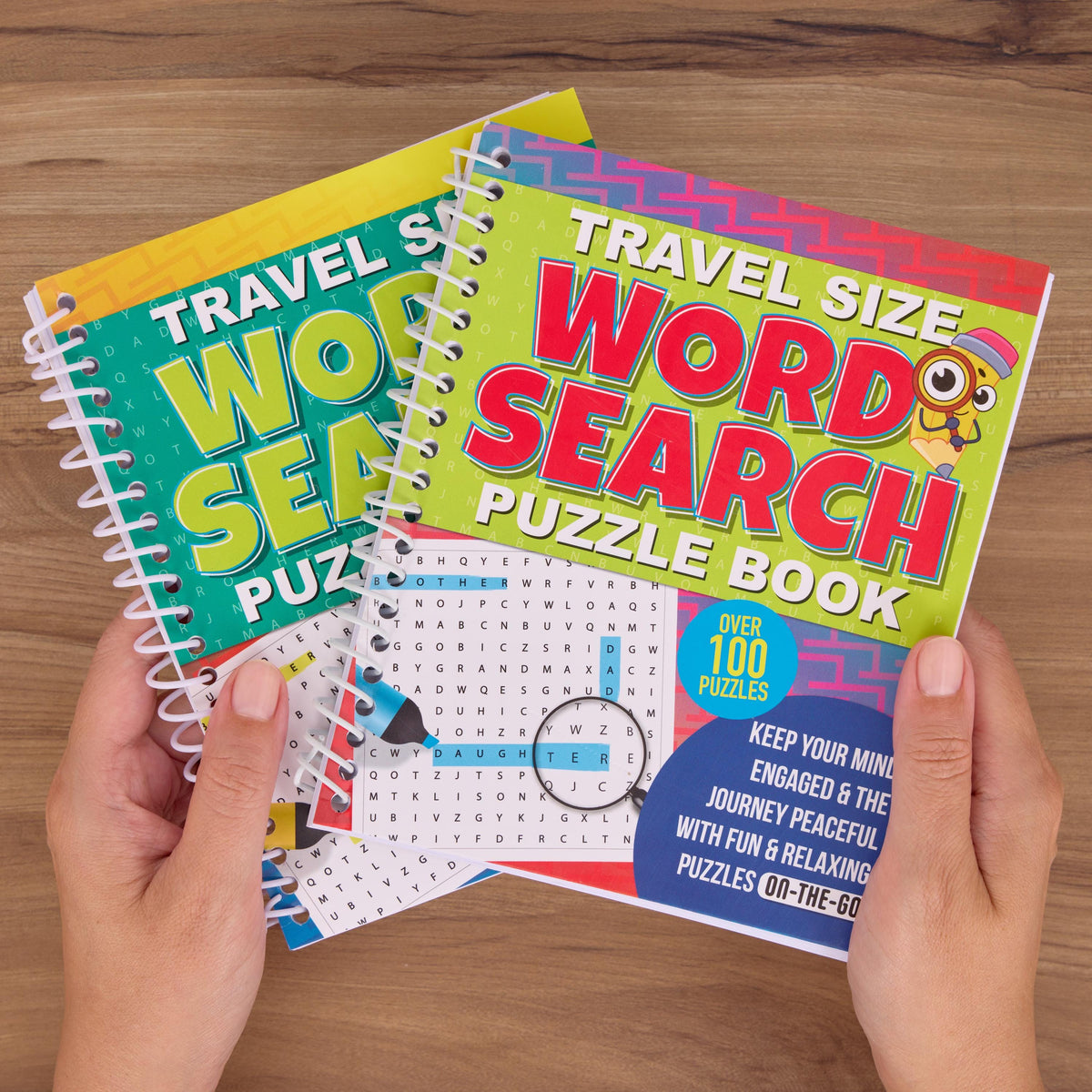 2 Word Search Books Spiral Bound Puzzle Adults Travel Size over 200 Puzzles Etsy