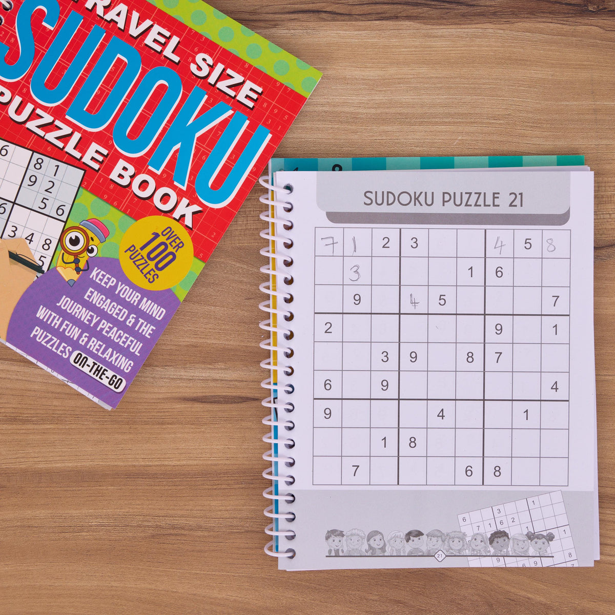 2 Sudoku Books Spiral Bound Puzzle Adults Travel Size over 200 Puzzles Etsy