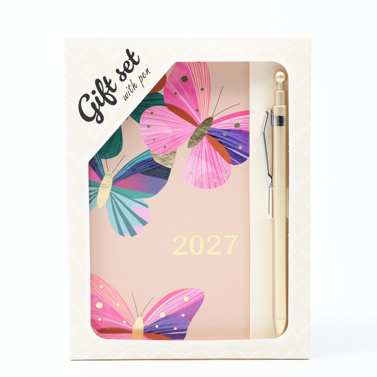 2027 Slim Week to View Diary with Pen Gift Set (Unruled Pages) Etsy
