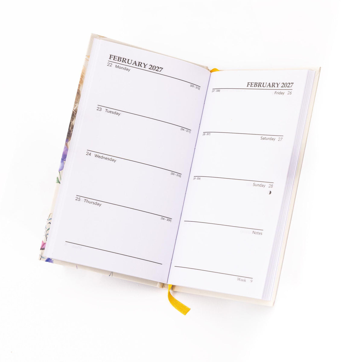 2027 Slim Week to View Diary with Pen Gift Set (Unruled Pages) Etsy