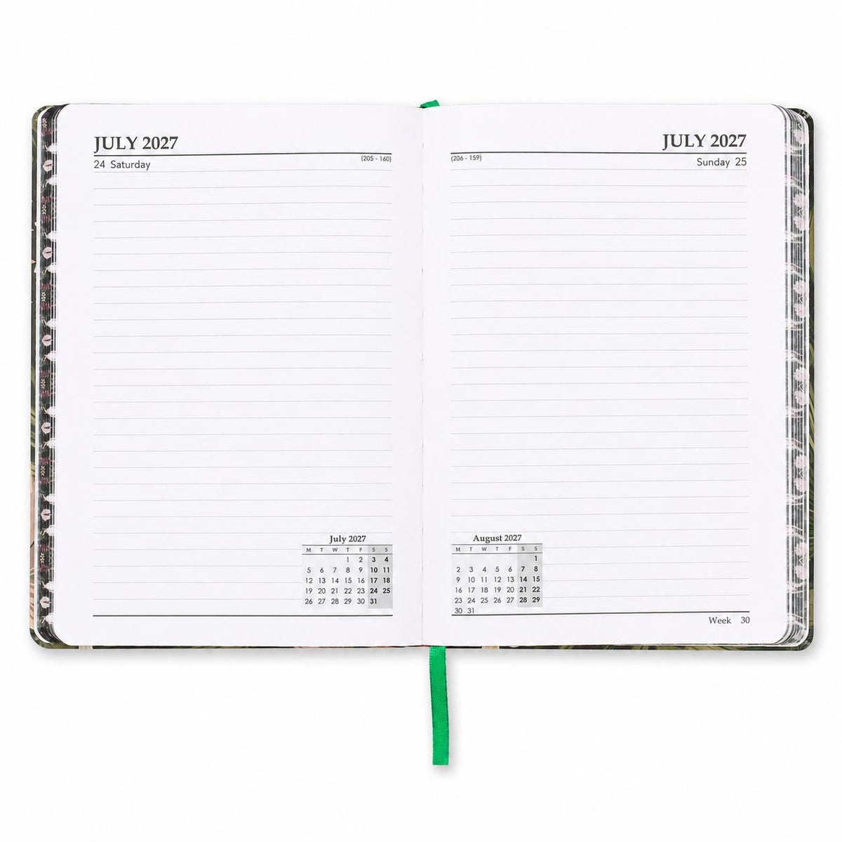 2027 Diary A5 Day to Page Full Year Planner Desk Hardback Luxury Printed Edge Etsy