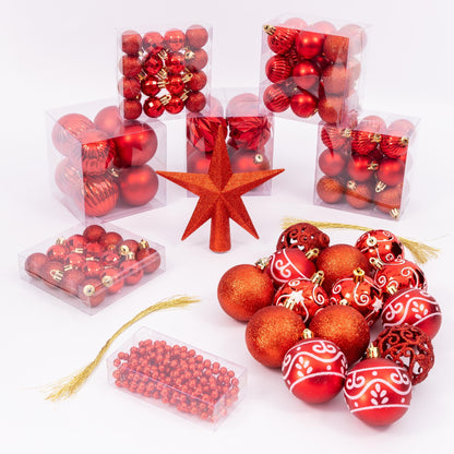 100-Piece Christmas Bauble Set – 12 Colours – image 9