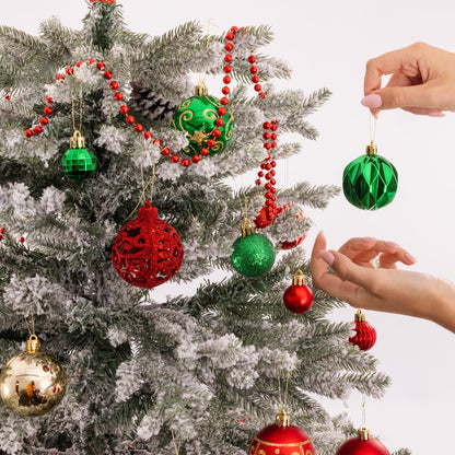 100-Piece Christmas Bauble Set – 12 Colours – image 16