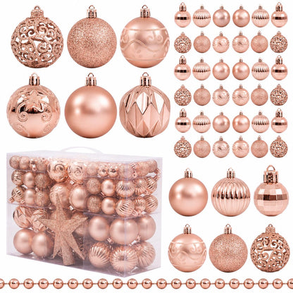 100-Piece Christmas Bauble Set – 12 Colours – image 7