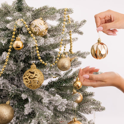 100-Piece Christmas Bauble Set – 12 Colours – image 15