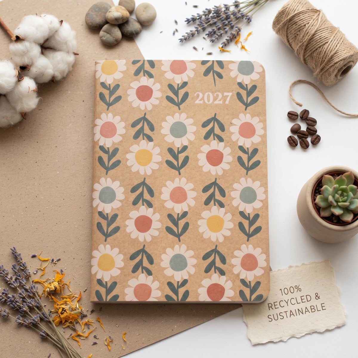 2027 Eco-Friendly Week to View Diary: A5 or Slim Recyclable Planner Etsy