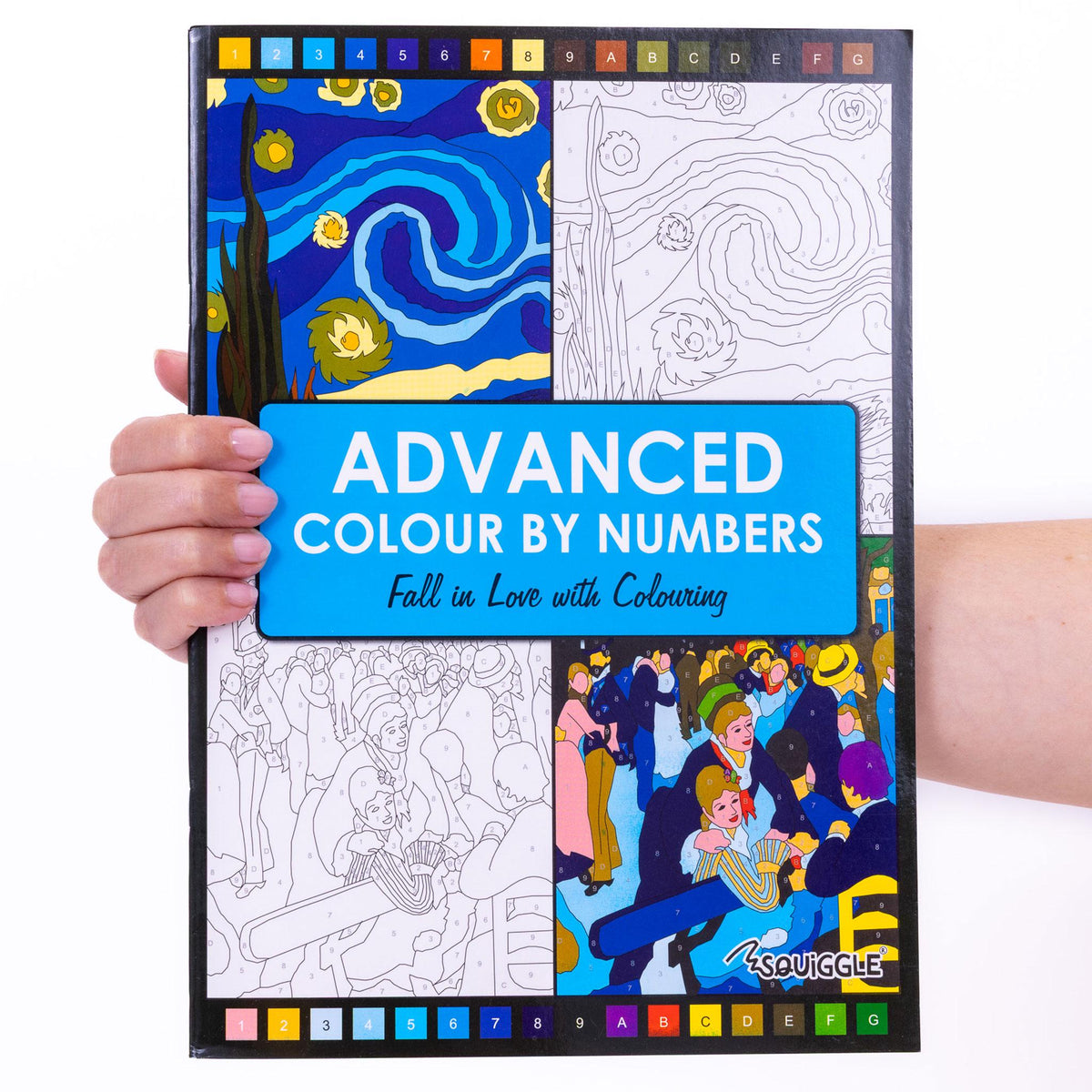 Advanced Adult Colouring Book with 20 Colouring Pencils A4 Colour by Numbers Masterpieces Art Set Gift Etsy