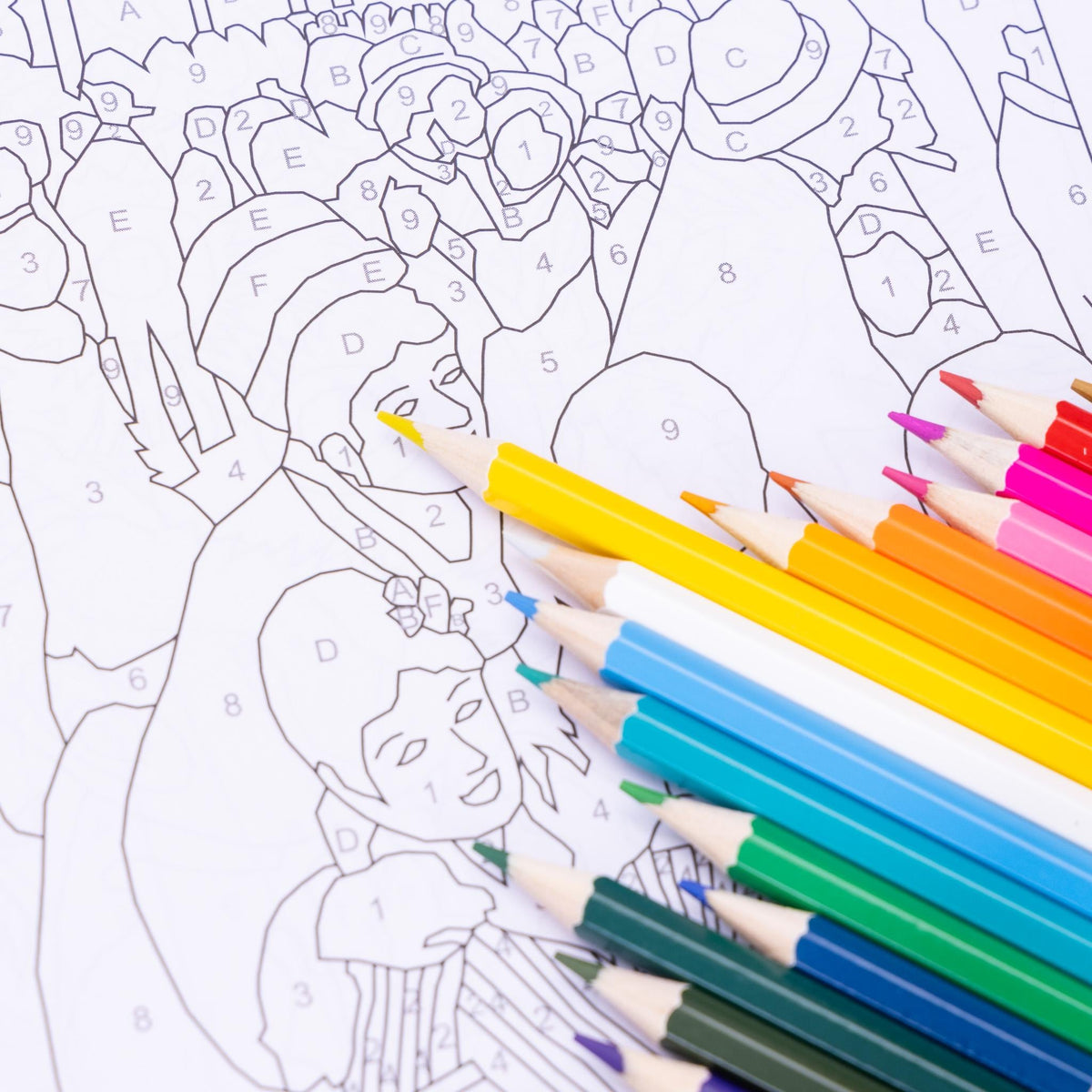 Advanced Adult Colouring Book with 20 Colouring Pencils A4 Colour by Numbers Masterpieces Art Set Gift Etsy
