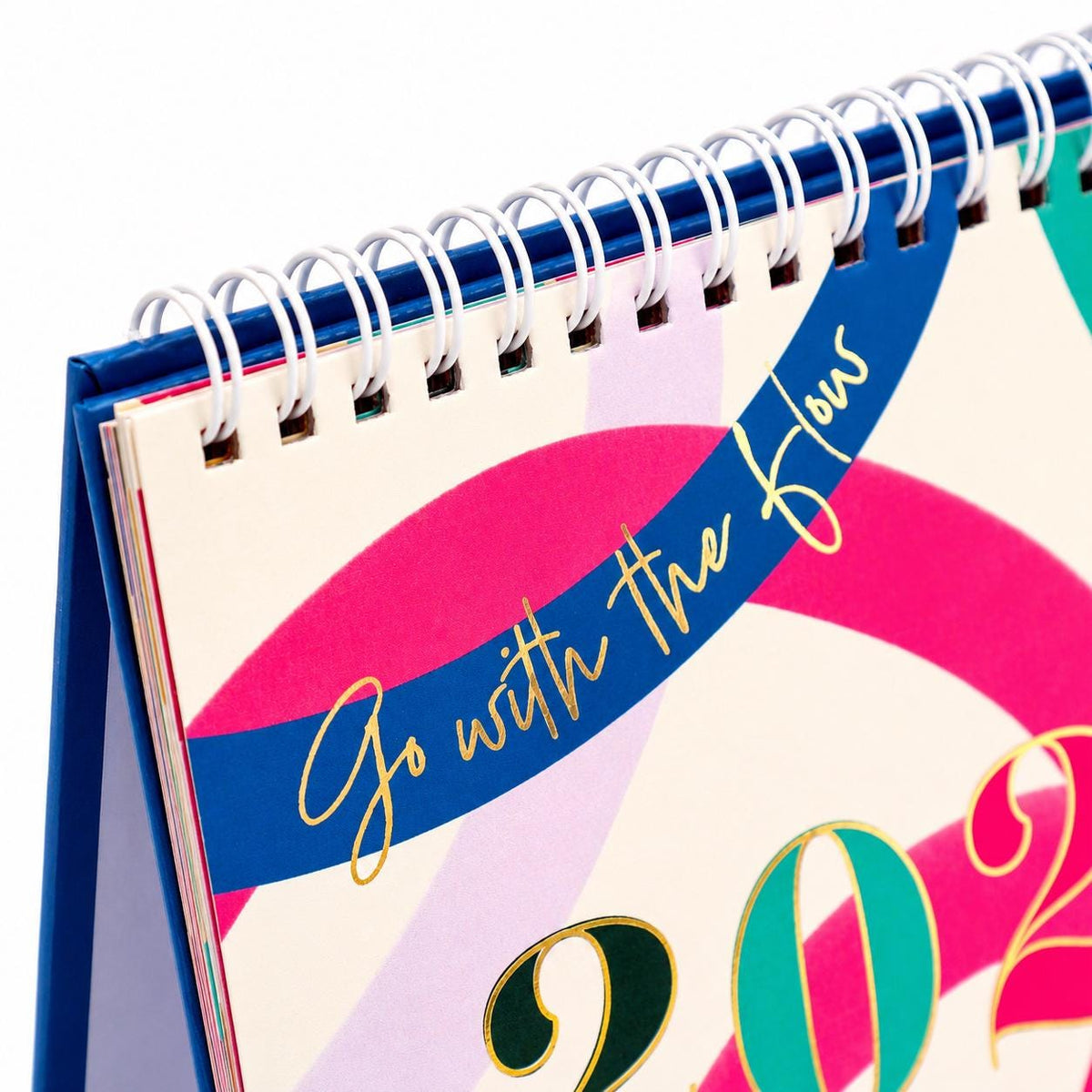 2027 Month to View Desk Calendar Home Office Table Work Top Planner Swirls Etsy