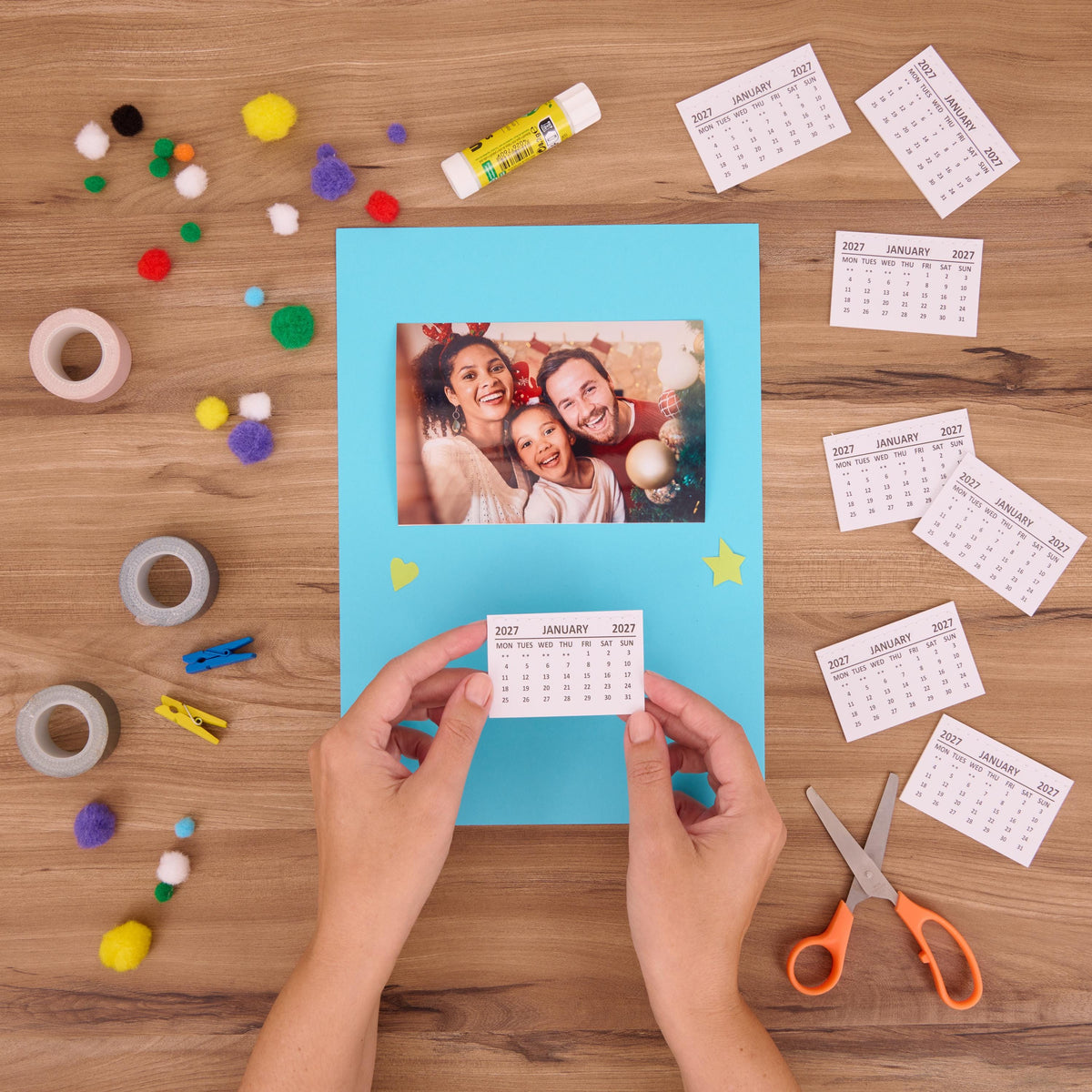 2027 Calendar Tabs Insert White Mini Calendar Tear Off Pads Month To View Etsy