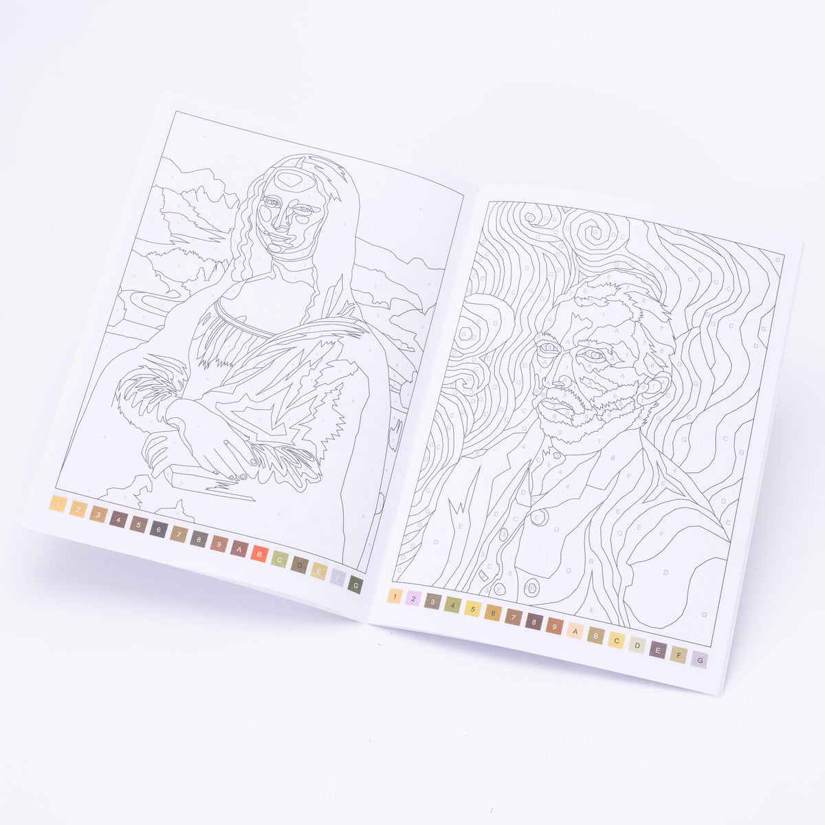 Advanced Adult Colouring Book with 20 Colouring Pencils A4 Colour by Numbers Masterpieces Art Set Gift Etsy